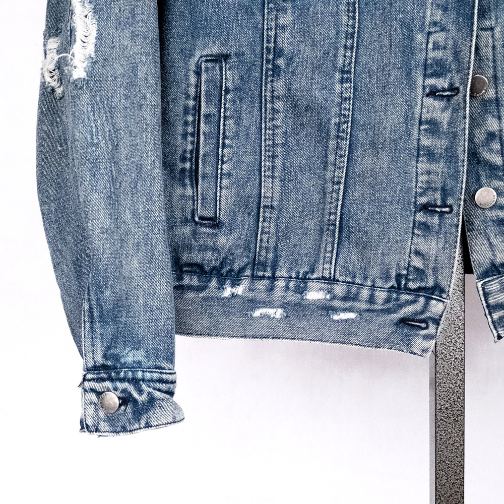Ashley Vintage Charm Women's Denim Trucker Jacket Size 1X Classic Casual Western - Picture 4 of 7